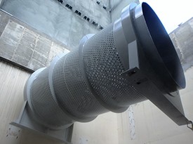 Jet Engine Test Cell Exhaust Diffuser Basket